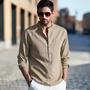 Luftiges Herren-Leinenhemd – Thiago