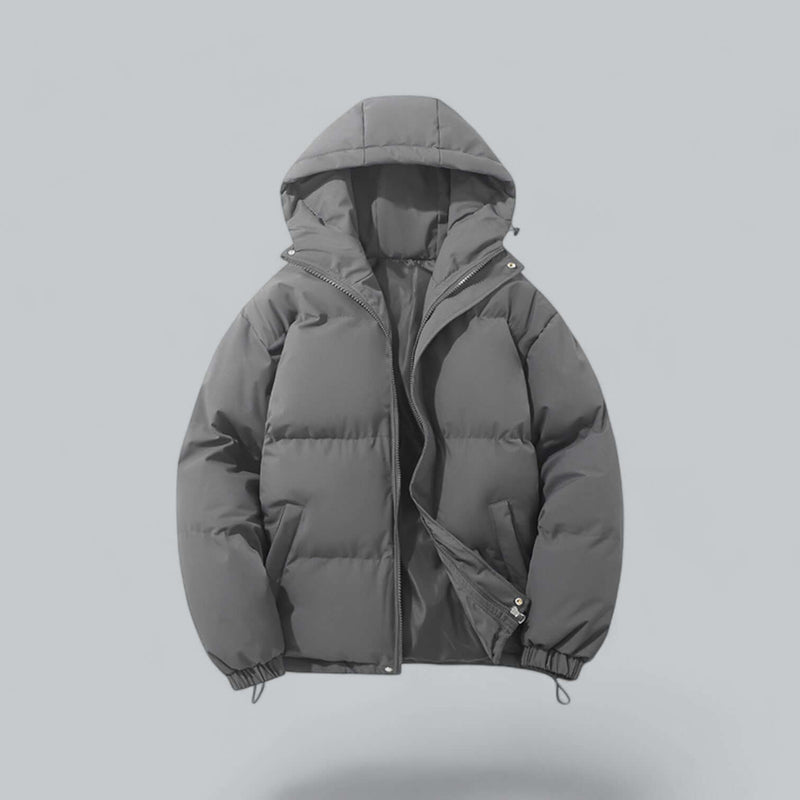 Men's Warm Winter Parka Coat with Adjustable Hood 4
