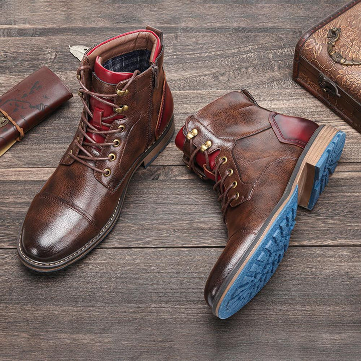 Braune Herren Oxford Stiefel – Jules