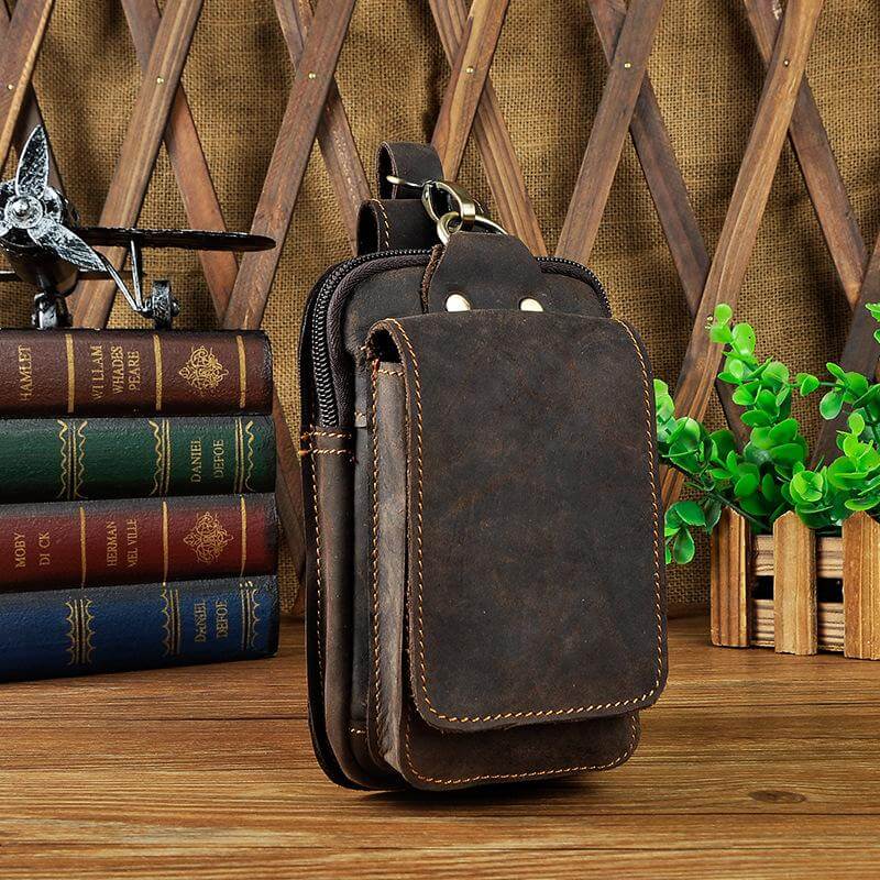 Leder Herren Bauchtasche - LeatherGuard Pro