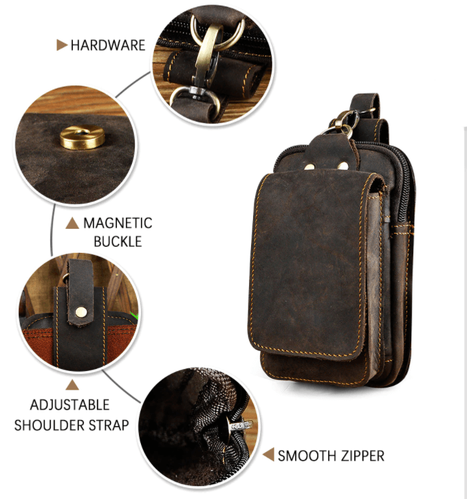 Herren Bauchtasche aus hochwertigem Leder - Guardian Leather