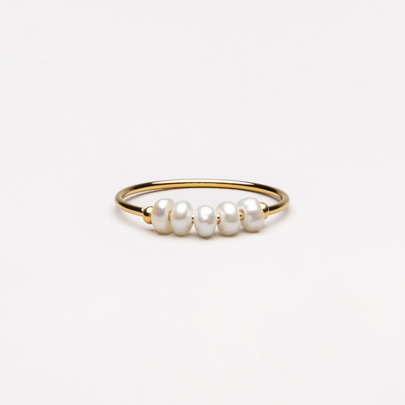 Trendy Mini Parelring - Isolde