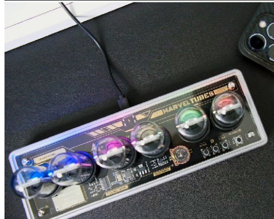 Vertical LED Nixie Board Clock – Chronix