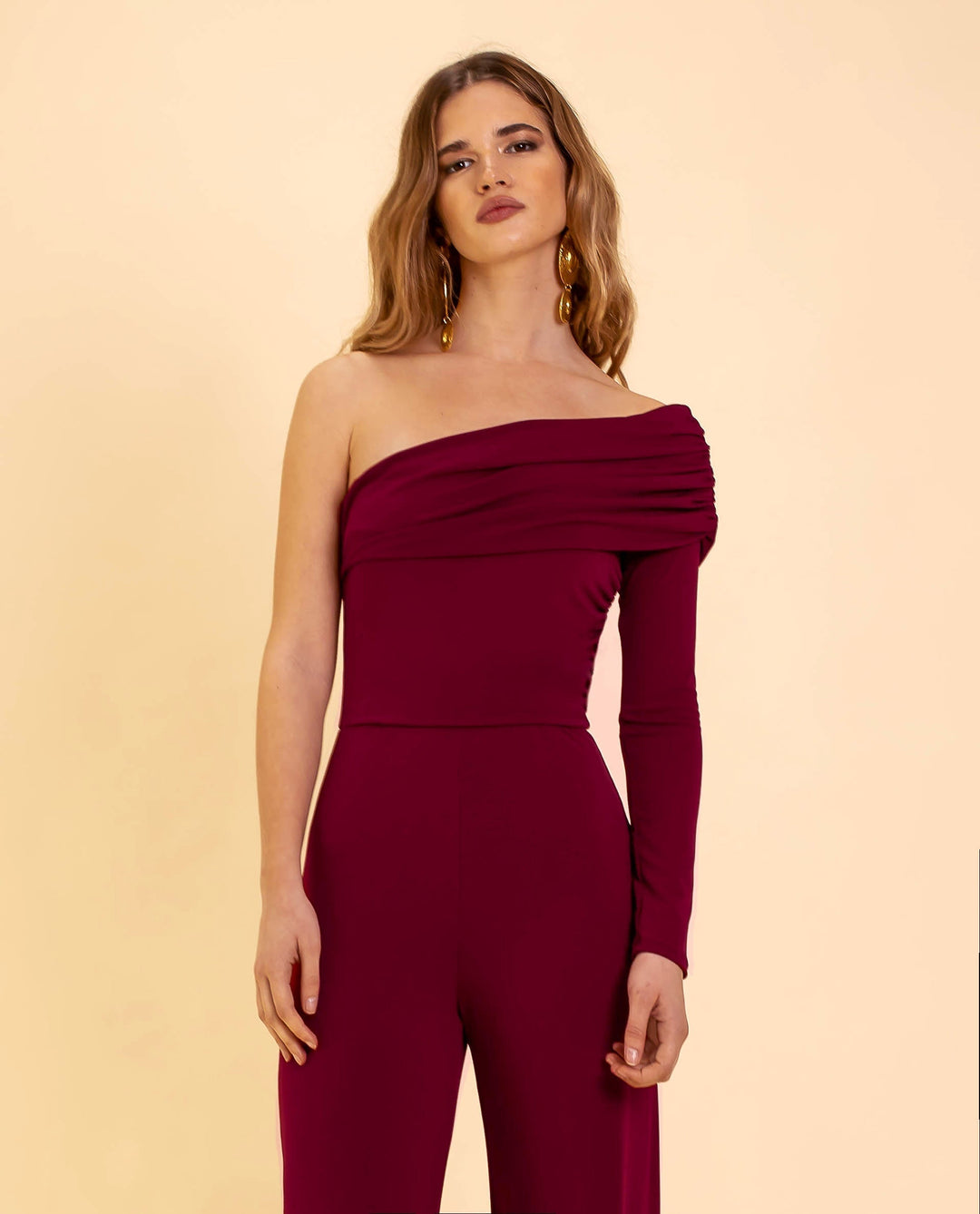 Damen-Jumpsuit mit einer Schulter – Alessia