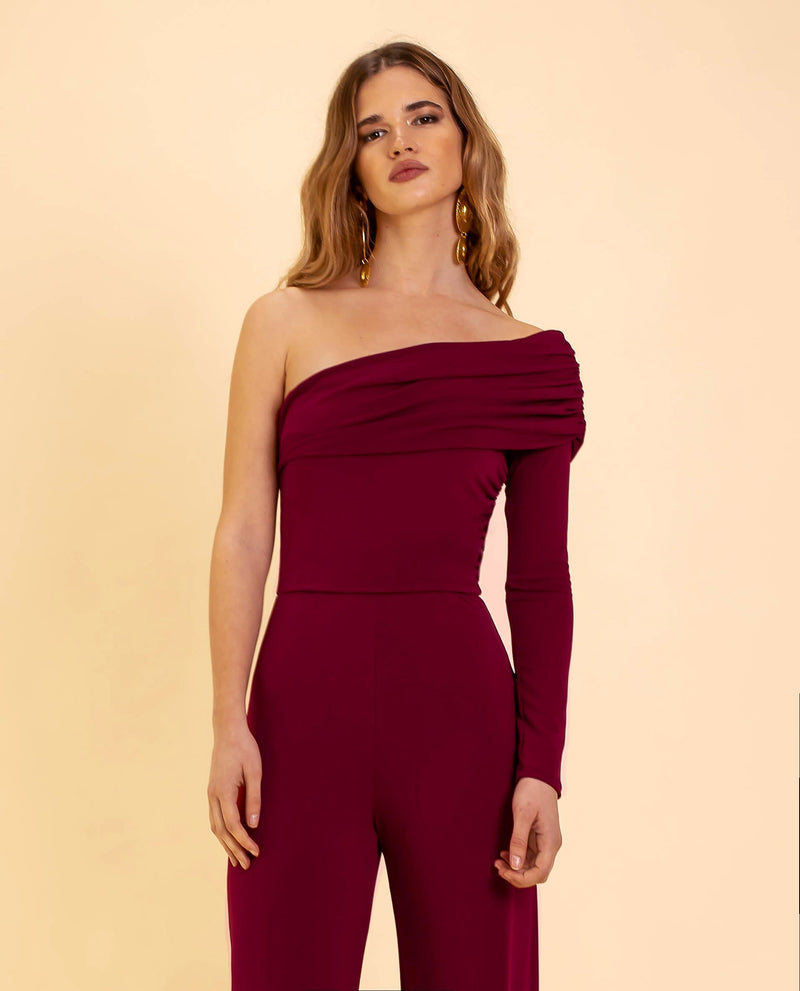 Damen-Jumpsuit mit einer Schulter – Alessia