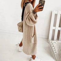 Weich gestrickte Oversized Damenweste - Sienna