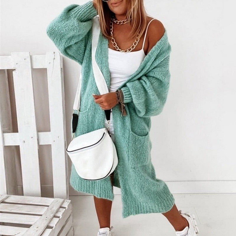 Weich gestrickte Oversized Damenweste - Sienna