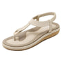 Leichte Flache Damen-Sommersandalen - Elodie