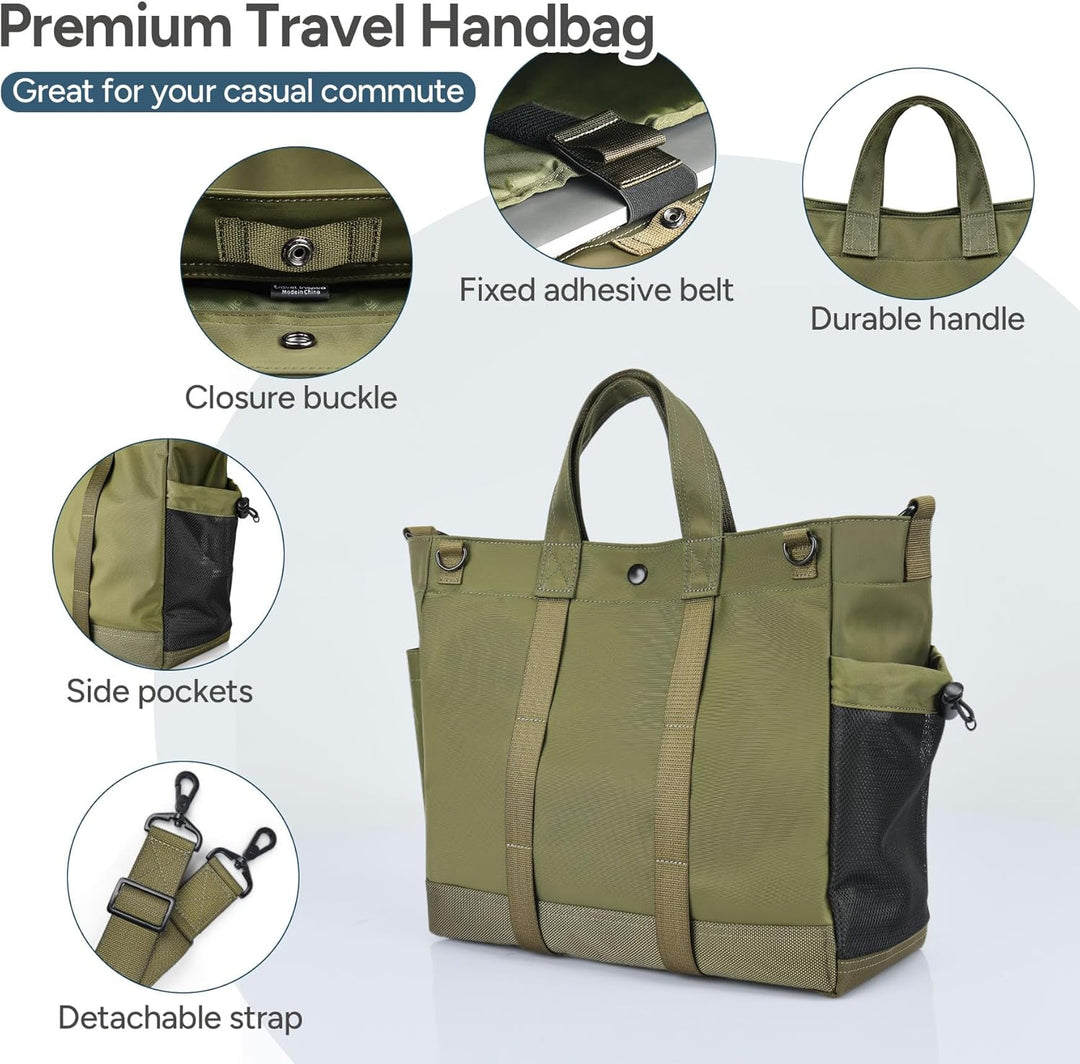 Multi-Fach Laptop-Schultertasche mit Verstellbarem Schultergurt - MetroCarry