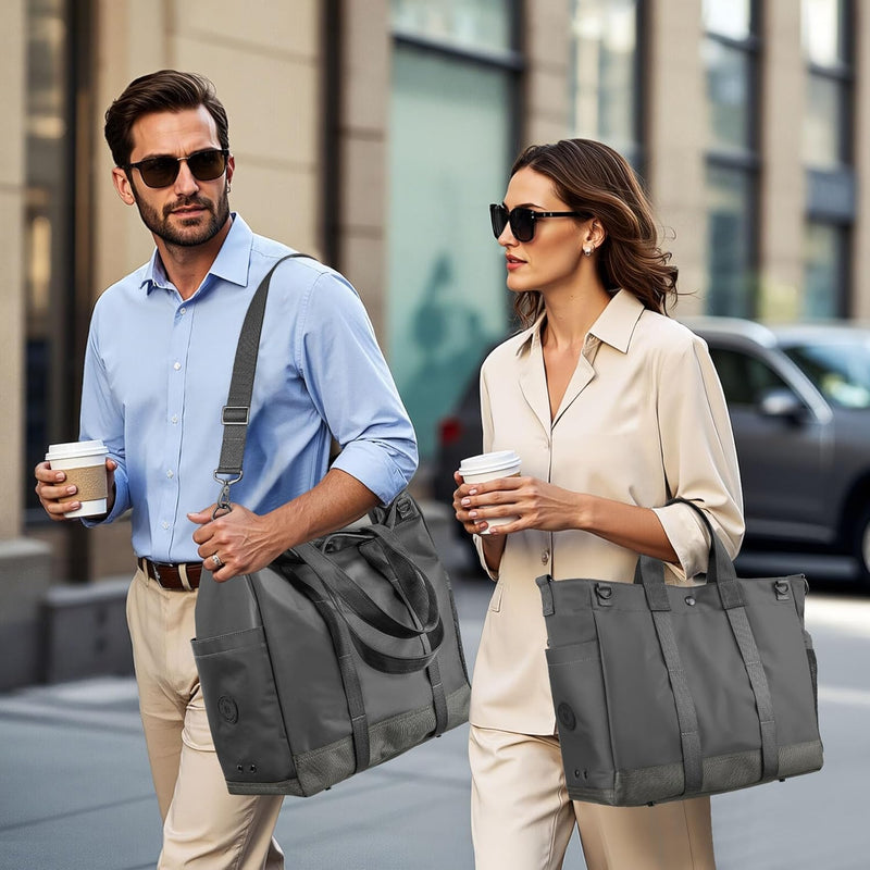 Multi-Fach Laptop-Schultertasche mit Verstellbarem Schultergurt - MetroCarry