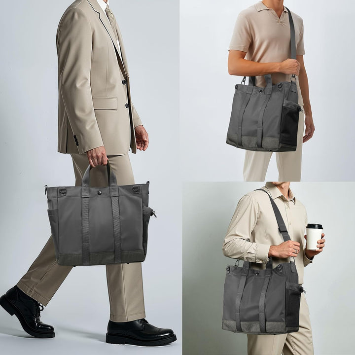 Multi-Fach Laptop-Schultertasche mit Verstellbarem Schultergurt - MetroCarry