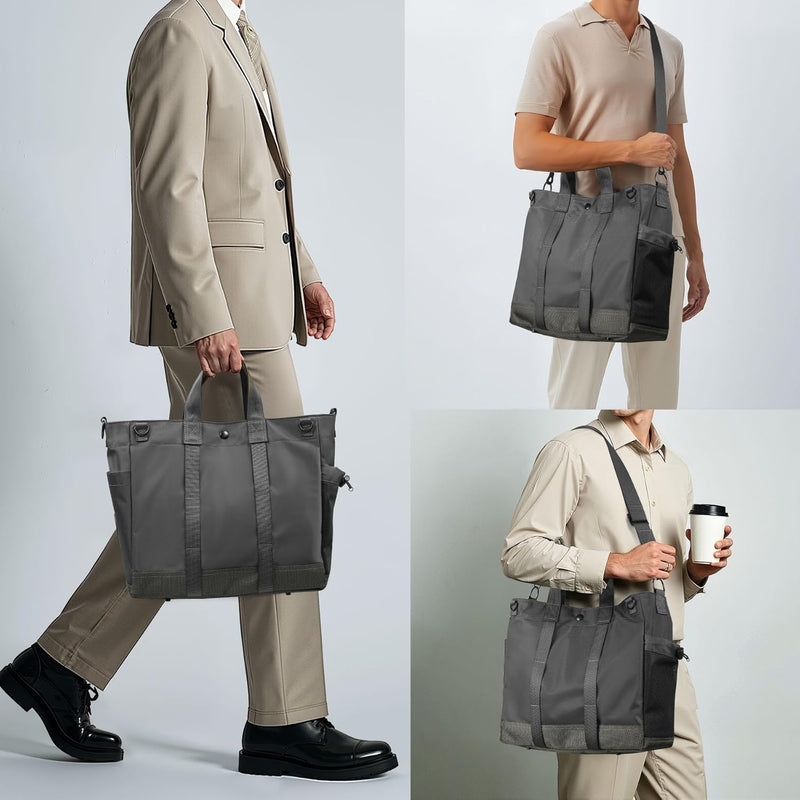 Multi-Fach Laptop-Schultertasche mit Verstellbarem Schultergurt - MetroCarry