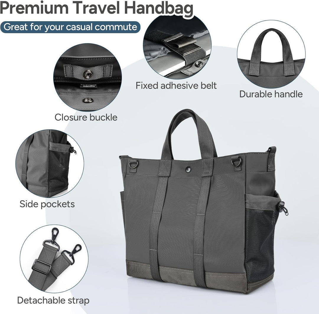 Multi-Fach Laptop-Schultertasche mit Verstellbarem Schultergurt - MetroCarry