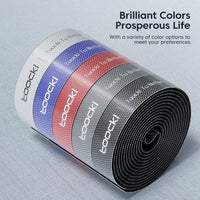 Toocki Kabel-Organizer, Drahtwickler, USB-Kabelmanagement, Schutz für Kopfhörer, Maus, Kabelbinder, Telefonzubehör für iPhone, Samsung-5M Black-State of Style