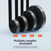 Toocki Kabel-Organizer, Drahtwickler, USB-Kabelmanagement, Schutz für Kopfhörer, Maus, Kabelbinder, Telefonzubehör für iPhone, Samsung-5M Black-State of Style