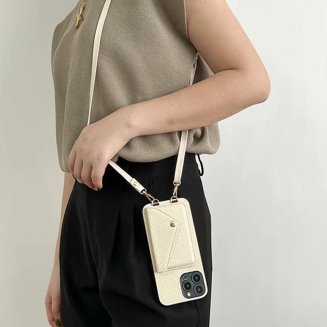 Leren Crossbody Telefoonhoes - Urban Chic