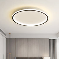 Scandinavian Round Ceiling Light with LED Glow 8