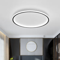 Scandinavian Round Ceiling Light with LED Glow 9