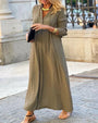 Herbst Maxi-Kleid mit langen Ärmeln – Amira