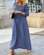 Herbst Maxi-Kleid mit langen Ärmeln – Amira