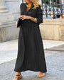 Herbst Maxi-Kleid mit langen Ärmeln – Amira