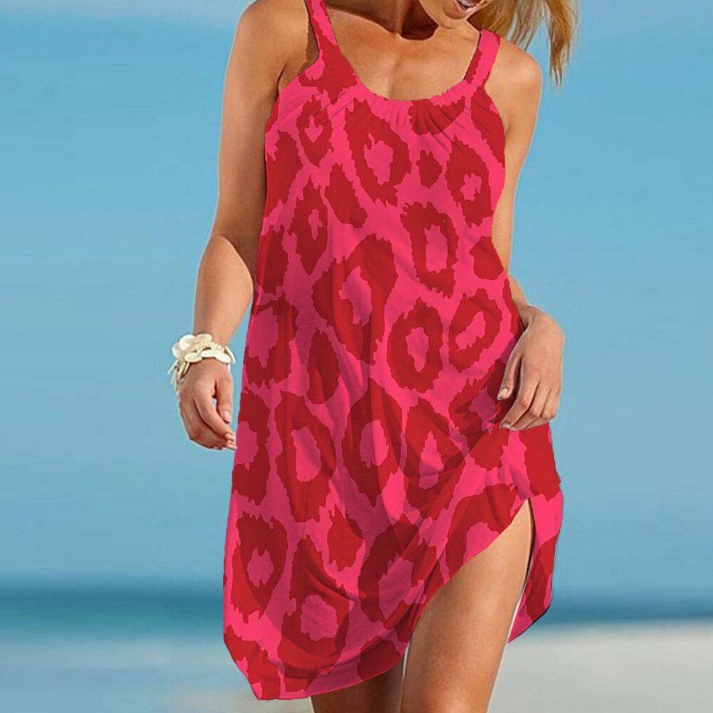Airy Leopard Print Summer Dress – Noa