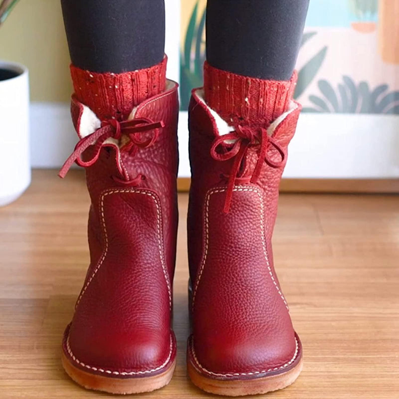 Wasserdichte Damen-Stiefeletten mit warmem Futter – Natalja