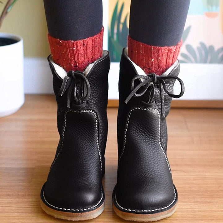 Wasserdichte Damen-Stiefeletten mit warmem Futter – Natalja