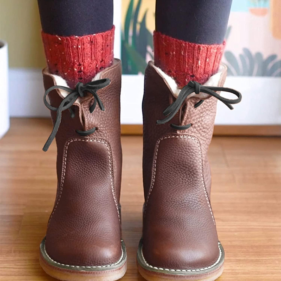 Wasserdichte Damen-Stiefeletten mit warmem Futter – Natalja