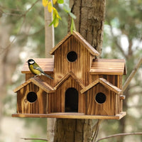 Funktionaler Nistkasten aus Holz für Gartenvögel – Nestora