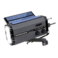 3-in-1 Noodradio met Dynamo, Zonnepanelen & Powerbank - SafeWave
