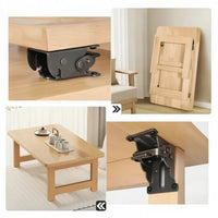 Folding Table Leg Brackets 90° Auto-Lock – Set of 2, Holds 225 kg 6