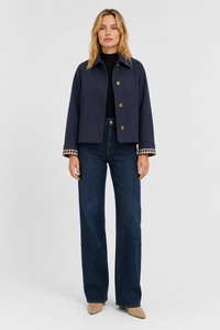 Women's Lightweight Jacket with Relaxed Fit and Vichy Lining 18