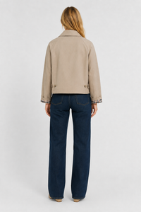 Women's Lightweight Jacket with Relaxed Fit and Vichy Lining 6