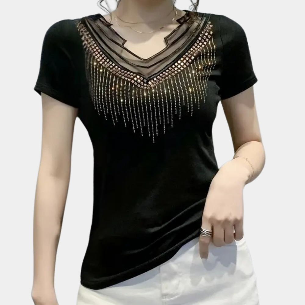 Trendy Paillettenblouse voor Dames - Lena