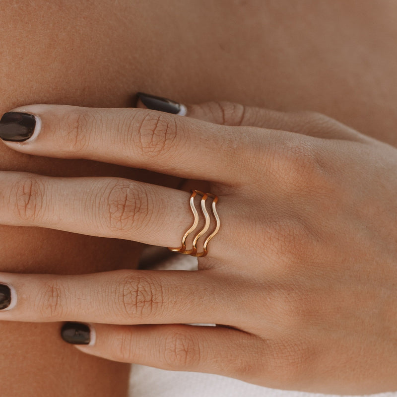 Ring mit Wellen-Design - Nerida