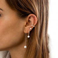 Rhinestone Hoop Earring - Luna