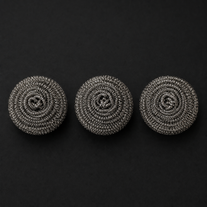 Titanium Pan Scrubbers | Rust-Proof Cleaning Coils (Set of 3) 7