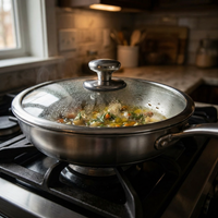 Hand-Hammered Titanium Family Set: 4 Pans & Utensils 8