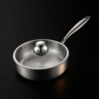 Hand-Hammered High-Wall Titanium Frying Pan 3