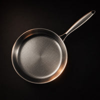 Hand-Hammered Titanium Pan Set - 3 Pieces, PFAS-Free 5