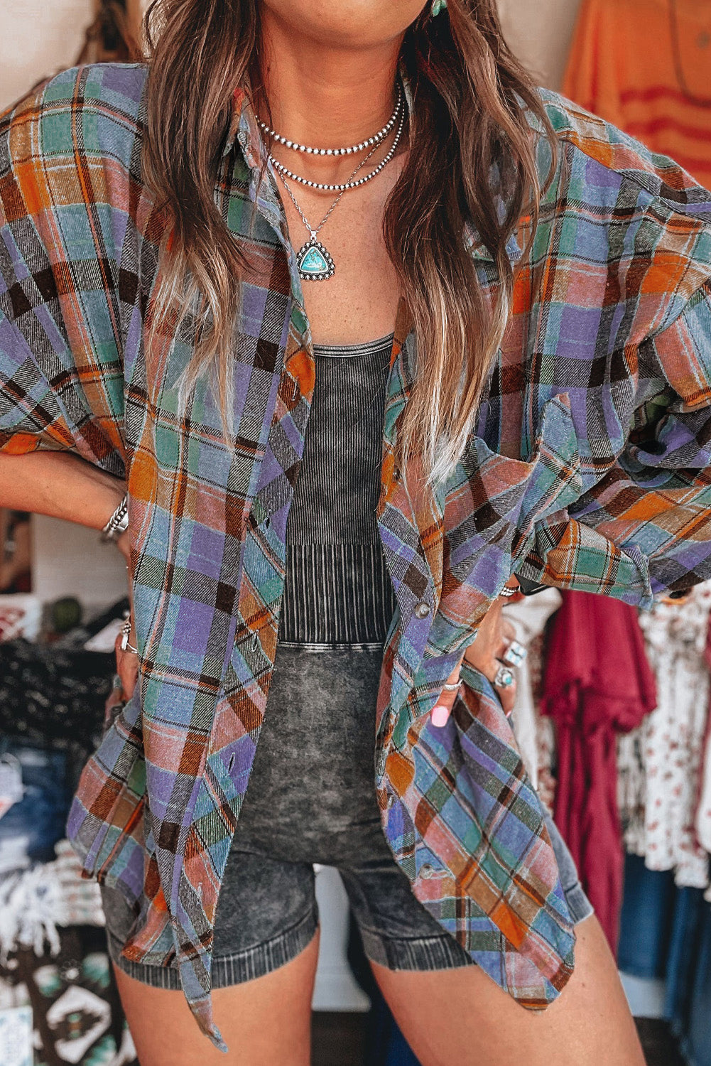 Vintage Ruit Overhemd – Selora
