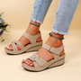 Keilabsatz orthopädische Sandalen | Schmerzlinderndes Schuhwerk