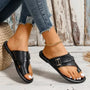 Orthopädische Damen-Ledersandalen mit Hallux-Valgus-Korrektur – Livia