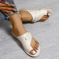 Orthopädische Damen-Ledersandalen mit Hallux-Valgus-Korrektur – Livia
