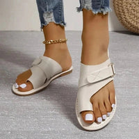 Orthopädische Damen-Ledersandalen mit Hallux-Valgus-Korrektur – Livia