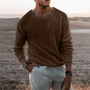 Warmer gestrickter Herrenpullover mit langen Ärmeln – Sigfried