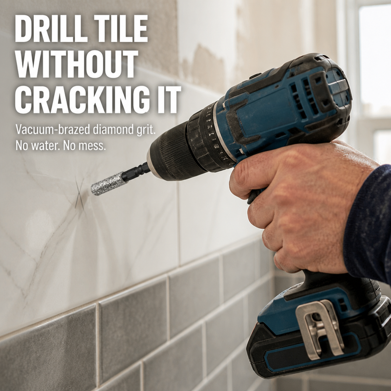Dry Diamond Drill Bit for Tile, Marble & Glass – No Water Needed 1