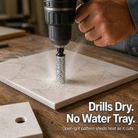 Dry Diamond Drill Bit for Tile, Marble & Glass – No Water Needed 5