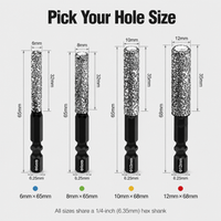 Dry Diamond Drill Bit for Tile, Marble & Glass – No Water Needed 7